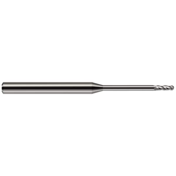 Miniature End Mill - 4 Flute - Ball, 0.0200"
